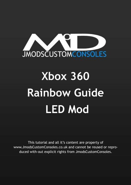 Xbox 360 Rainbow Guide Led Mod Jmodscustomconsoles