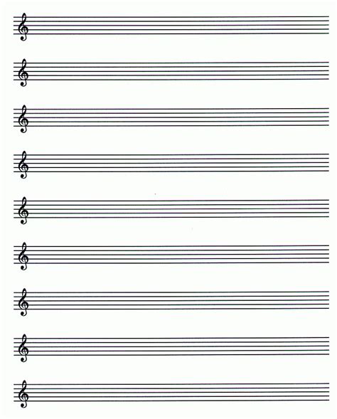 Free Printable Staff Paper Blank Sheet Music Net Free