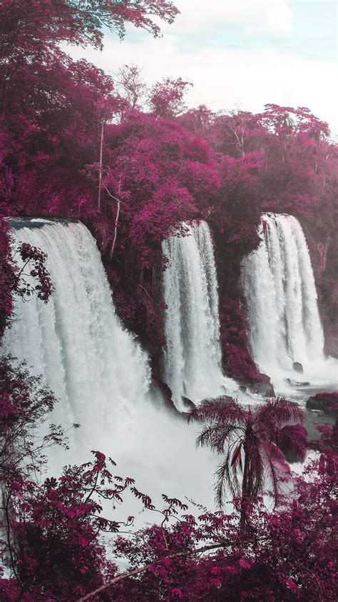 Purple Waterfall Iphone Wallpaper Iphone Wallpapers