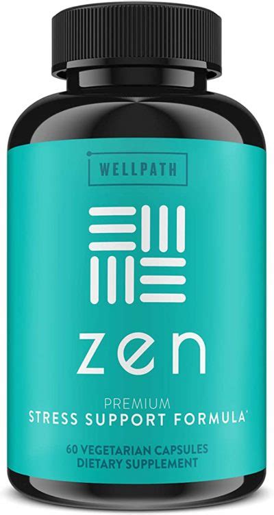 Zen Anxiety And Stress Relief Supplement Natural Herbal Formula Supporting Calm Positive Mood
