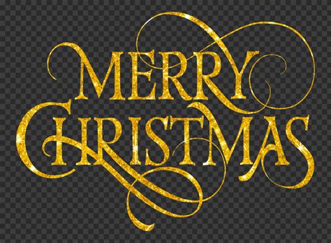 Hd Gold Glitter Merry Christmas Text Png Citypng