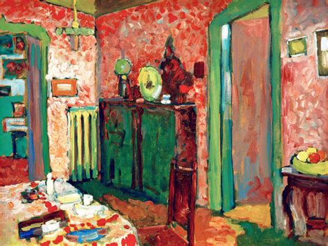 Interior My Dining Room Painting 1909 Print By Wassily Kandinsky