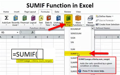 Sumif Function Formulaexamples How To Use Sumif In Excel
