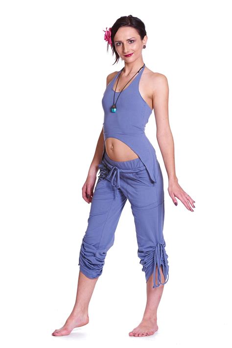 Organic Cotton Yoga Pants Feather Print Lounge Trousers Altshop Uk