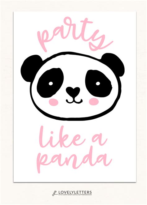 Free Panda Party Printables
