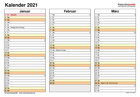 Jahreskalender 2021 Kalender 2021 Baden Württemberg Op Deze Website