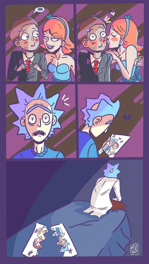 Fismfux “happy Valentines Day ” Rick And Morty Characters Rick I Morty Art Friend
