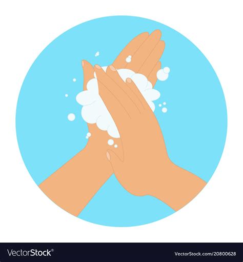 Hand Hygiene Washing Royalty Free Vector Image
