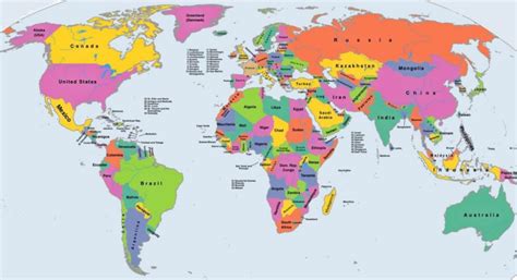 ⊛ Mapamundi Político 🥇 【 Los Mejores Mapas Políticos Del Mundo 】 En