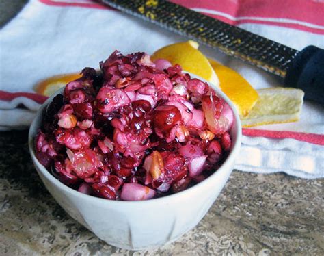Combine first 4 ingredients in medium saucepan; Recipe: Fresh Cranberry Relish | Kitchn