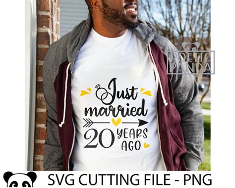 Just Married 20 Years Ago Svg Png 20th Wedding Svg We Still Etsy Uk