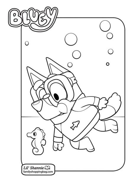 Coloring Page 2 Bluey