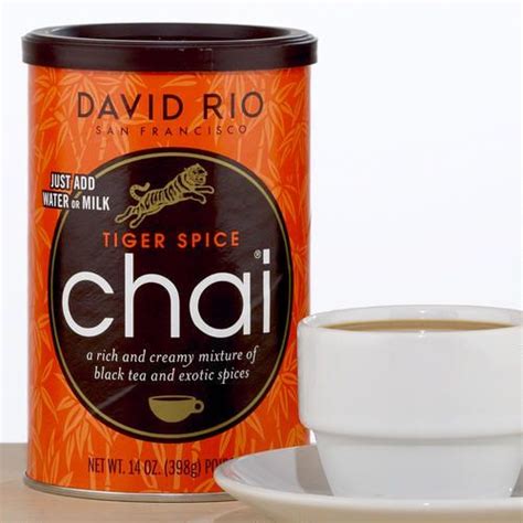 David Rio Tiger Spice Chai Canister Organic Teas Spice Tea Chai