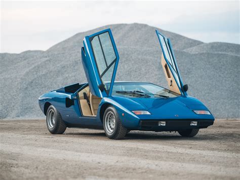 Wallpaper Lamborghini Countach Classic Car Blue Cars 1349x1012