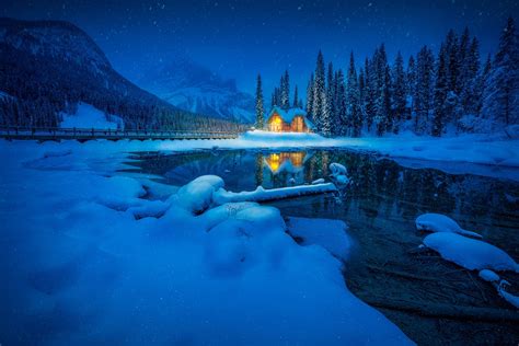 House Night Yoho National Park Wallpapers From Photomonstr Images