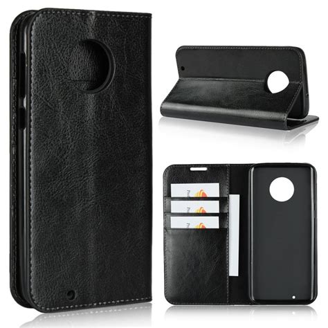 Genuine Leather Case For Motorola Moto G6 Luxury Wallet Cases Cover