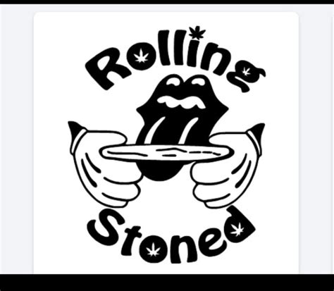 Rolling Stoned Decal Etsy