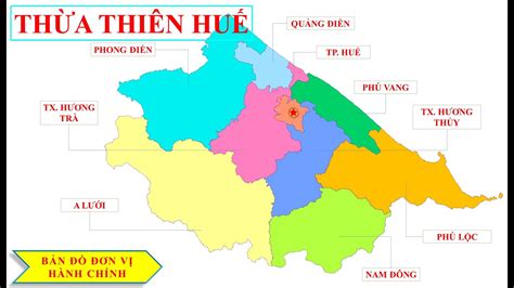 Bản đồ Hành Chính Tỉnh Thừa Thiên Huế Khổ Lớn Năm 2022