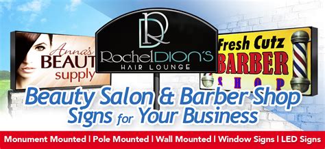 Signs For Beauty Salons And Barber Shops The Sign Genies