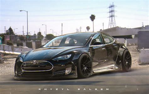 This Custom Tesla Model S Liberty Walk Needs To Happen