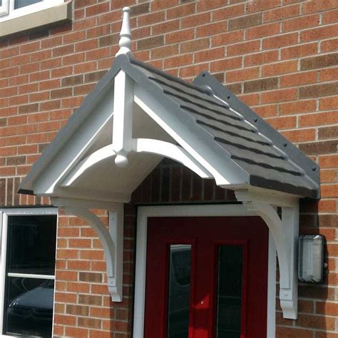 Bowness Door Canopy With Victorian Style Finial And Tile Effect Roof