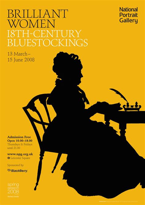 Brilliant Women 18th Century Bluestockings 13 March 15 June 2008