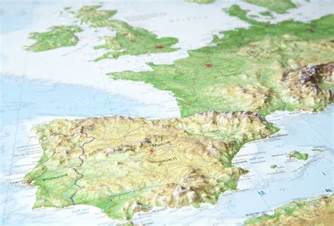 3d Relief Map Of Europe In English Selas Mapping Services