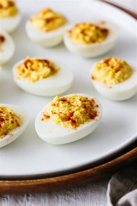 Classic Deviled Eggs The Best Deviled Eggs Recipe Downshiftology
