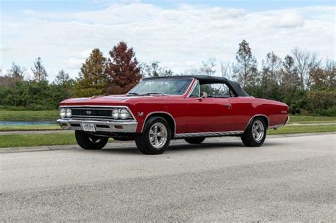 Regal Red Chevrolet Chevelle Ss Convertible With 101877 Miles Available
