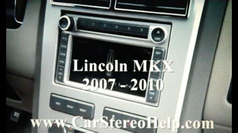 How To Lincoln Mkx Car Stereo Navigation Screen Cd Removal Replace Youtube