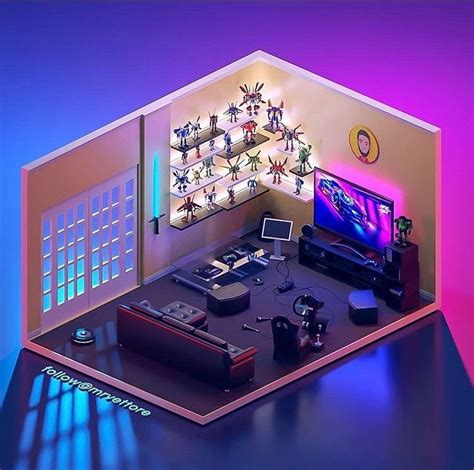👾 Daily gaming rooms inspiration 👾⠀ . Rate this desi