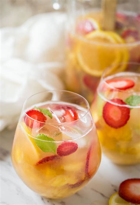 Refreshing Non Alcoholic Pineapple And Strawberry Sangria Recipe Summer Drinks Nonalcoholic