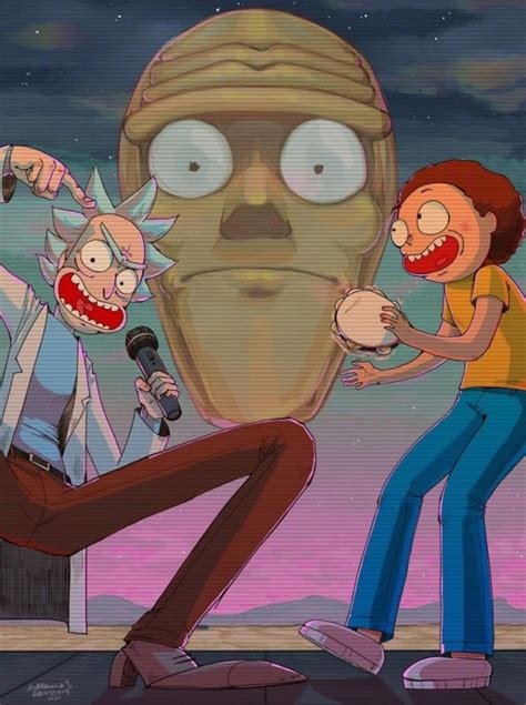 Get Schwifty Rick And Morty Anime Art Art Background Kunst