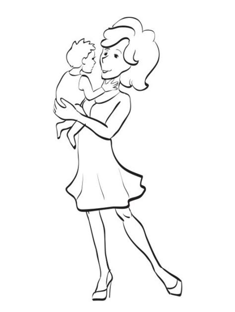 30 Contoh Sketsa Gambar Ayah Ibu Anak Terbaru Postsid