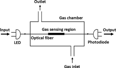 Schematic Diagram Of A Fiber Optic Gas Sensor Download Scientific Diagram