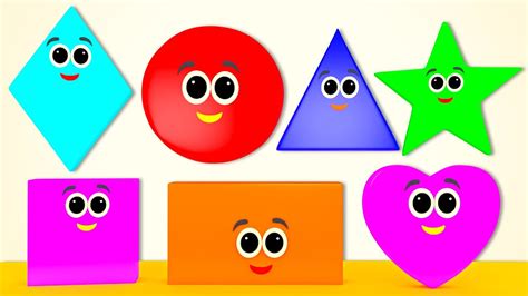 Shapes Song Learn Shapes Nursery Rhymes From Pre School Youtube