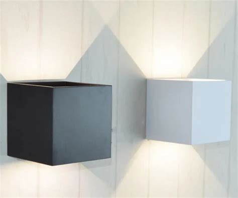 Modern Brief Cube Adjustable Surface Mounted 6w 10w Led Wall Lamp
