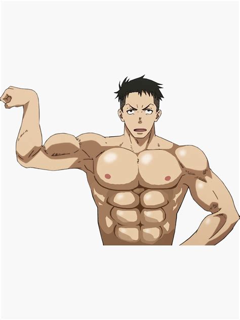 Shirtless Obi Akitaru Fire Force Sticker For Sale By Kawaiicrossing