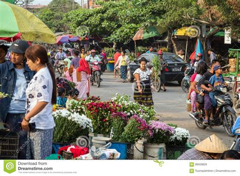 People At A Market In Mandalay Editorial Photo Image Of Selling