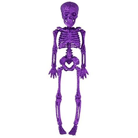 Halloween Purple Glitter Skeleton 115 Home DÃ©cor Find Out More