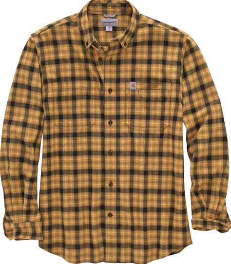 Carhartt Shirts Mens 104448 Y11 Yellowstone Relaxed Fit Flannel Plaid