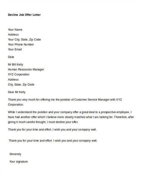Job Offer Letter 9 Free Sample Example Format Free And Premium