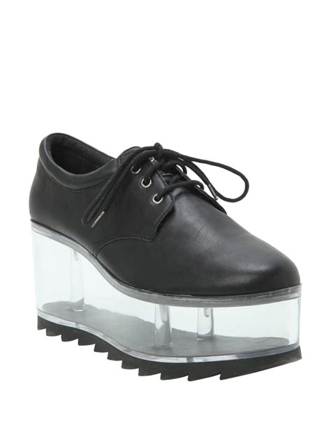 Black And Clear Platform Shoes Hot Topic