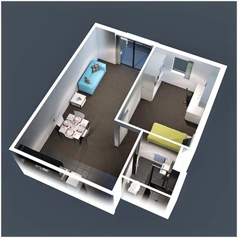 10 Ideas For One Bedroom Apartment Floor Plans ~ Real