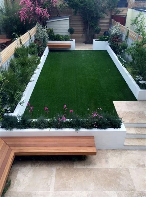 The goal of this landscape design and build project was to create a simple patio using peastone with a granite cobble edging. 110+ LOVELY GARDEN FOR SMALL SPACE DESIGN IDEAS | Modern garden design, Courtyard gardens design ...