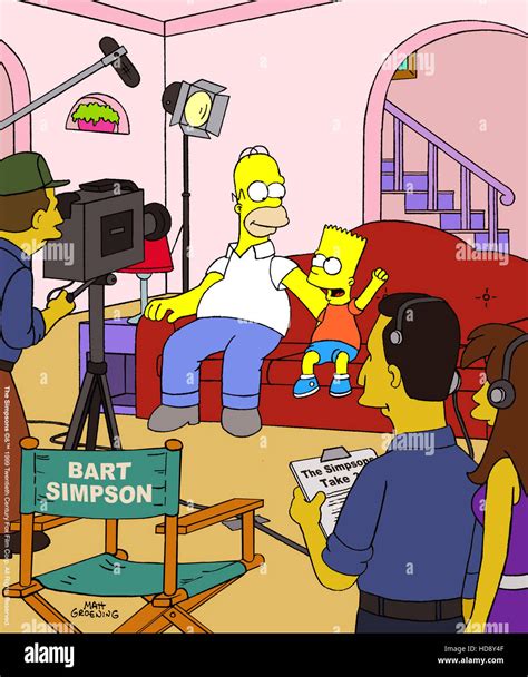 The Simpsons Homer And Bart On Set 1989 Present Tm And Copyright © 20th Century Fox Film