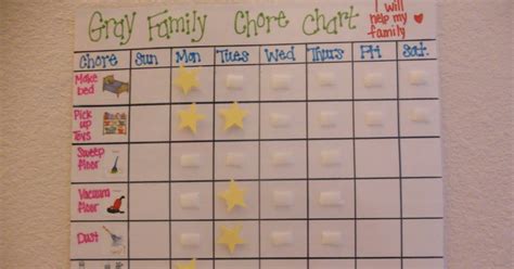 For My Kids Chore Chart For The Little Ones