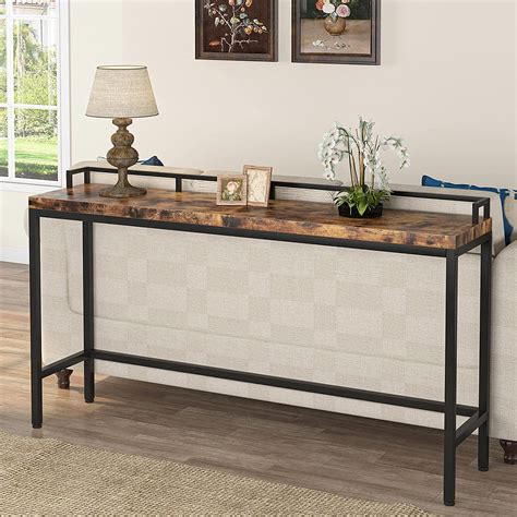 Tribesigns 709 Inch Extra Long Sofa Table Narrow Long Console Table