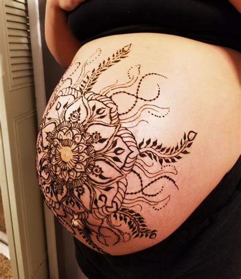 Beautiful Baby Belly Hennabelly Blessing Belly Henna Henna Belly