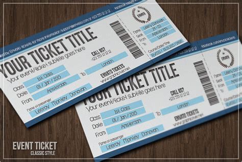 Free 17 Sample Blank Ticket Templates In Ai Indesign Ms Word